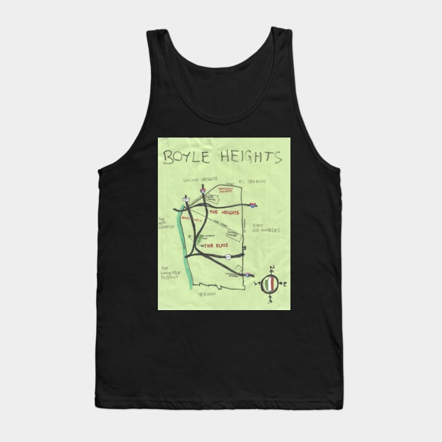 Boyle Heights Tank Top by PendersleighAndSonsCartography